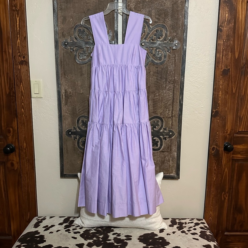 Anthropologie Lilac Tiered Dress - XXS